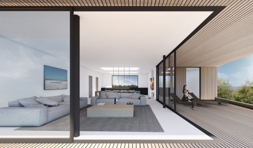 Contemporary residential architecture luxury beach side home