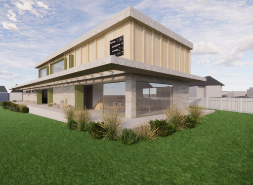 Cricket pavilion Office for Contemporary Rural Architecture front