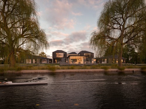 contemporary architecture for thames side mansion
