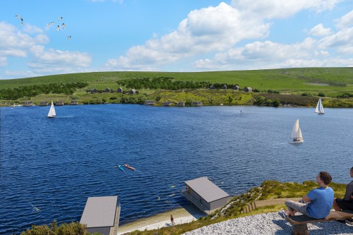 Lake side lodges