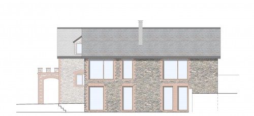North devon farm house with green oak frame