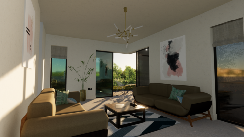 cornerless window living room bideford
