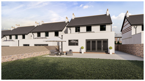 Sidmouth housing rear extension