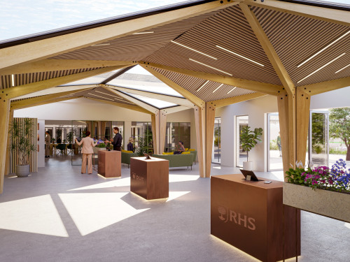RHS Rosemoor reception area internal